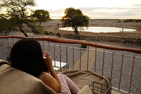Sunset at Okaukuejo Resort