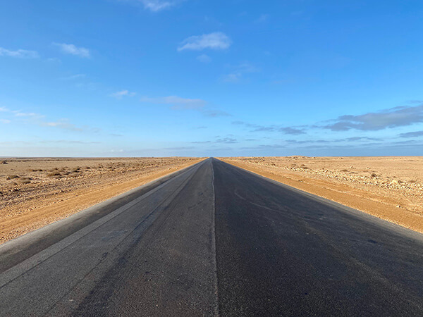 The RN1, Western Sahara